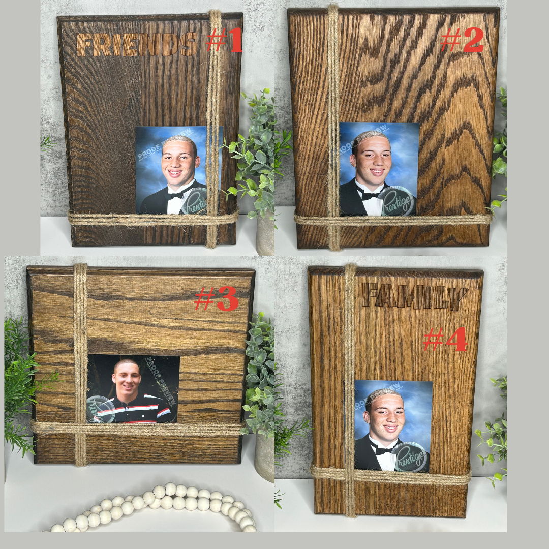 Rustic Wooden Frames with Twine