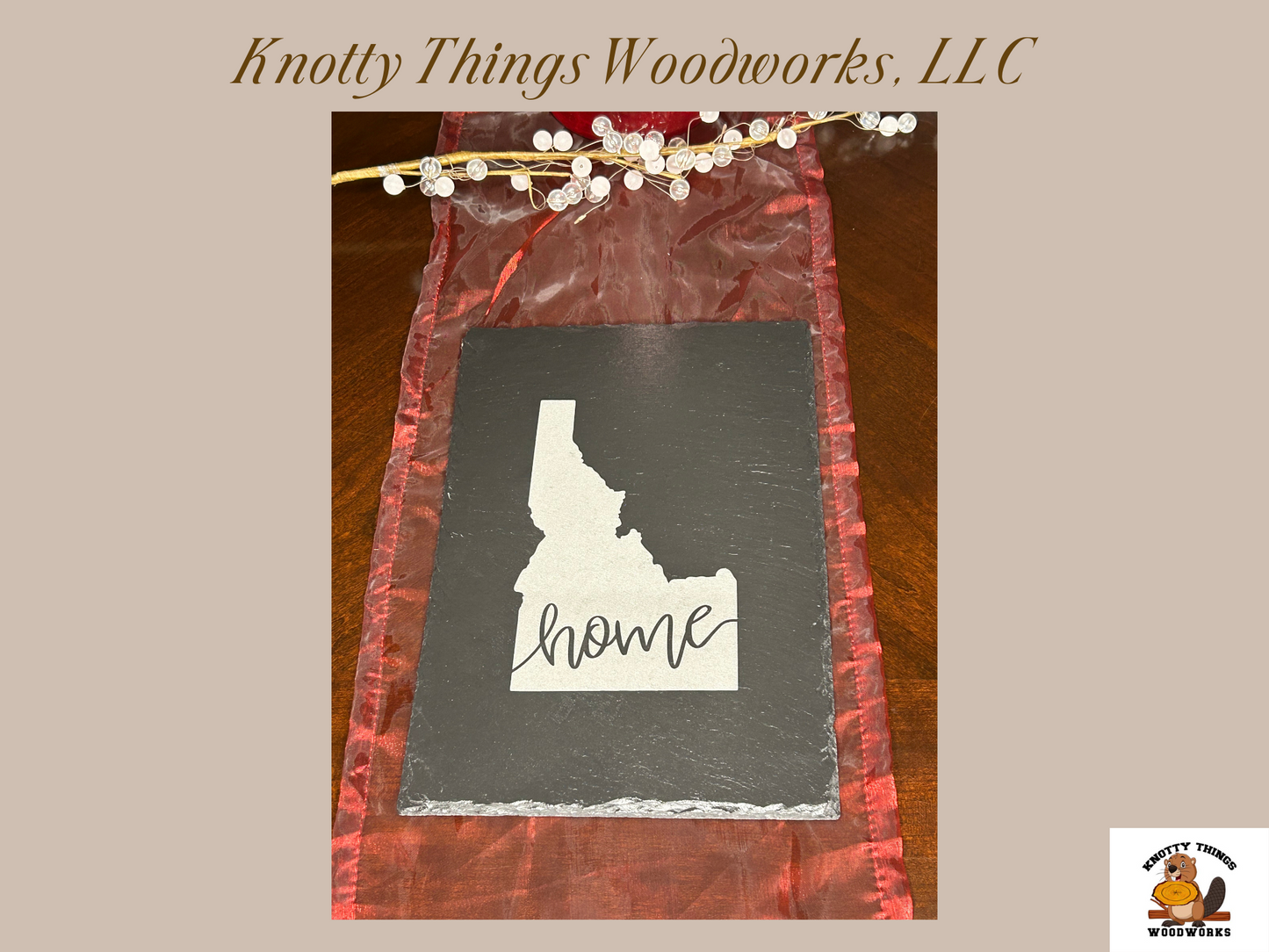 Idaho Home Slate Table Mat - 7.87" x 11.81"