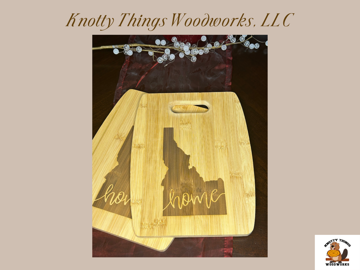 Wholesale Idaho Arc-Shaped Bamboo Cutting Board