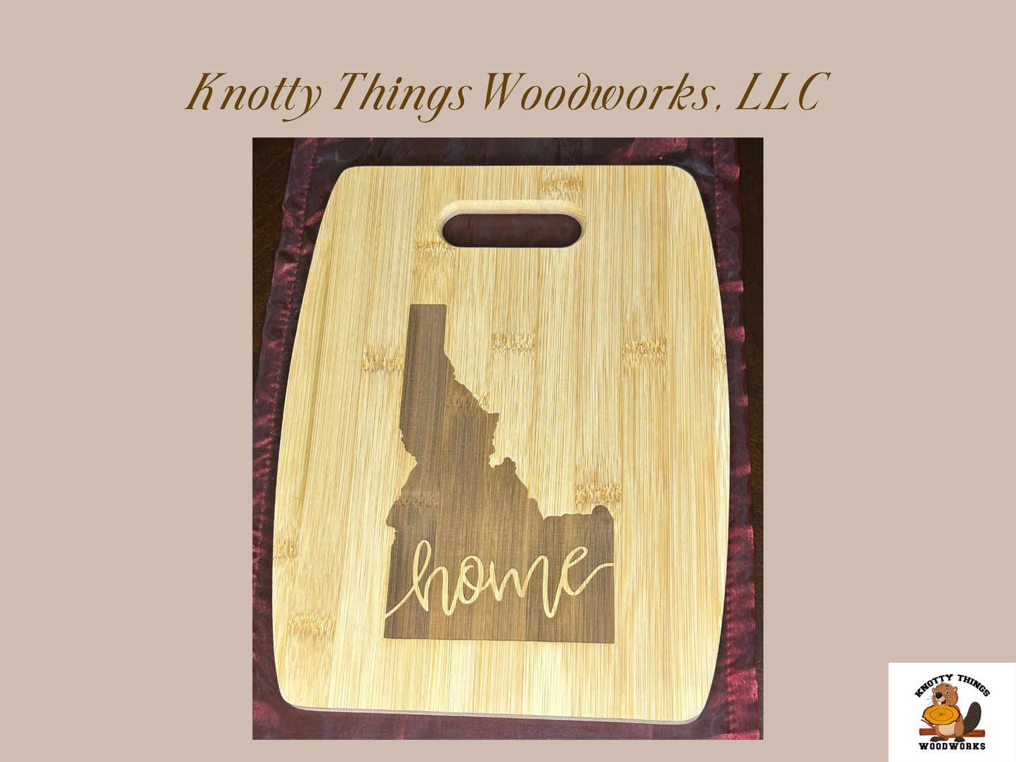 Wholesale Idaho Arc-Shaped Bamboo Cutting Board