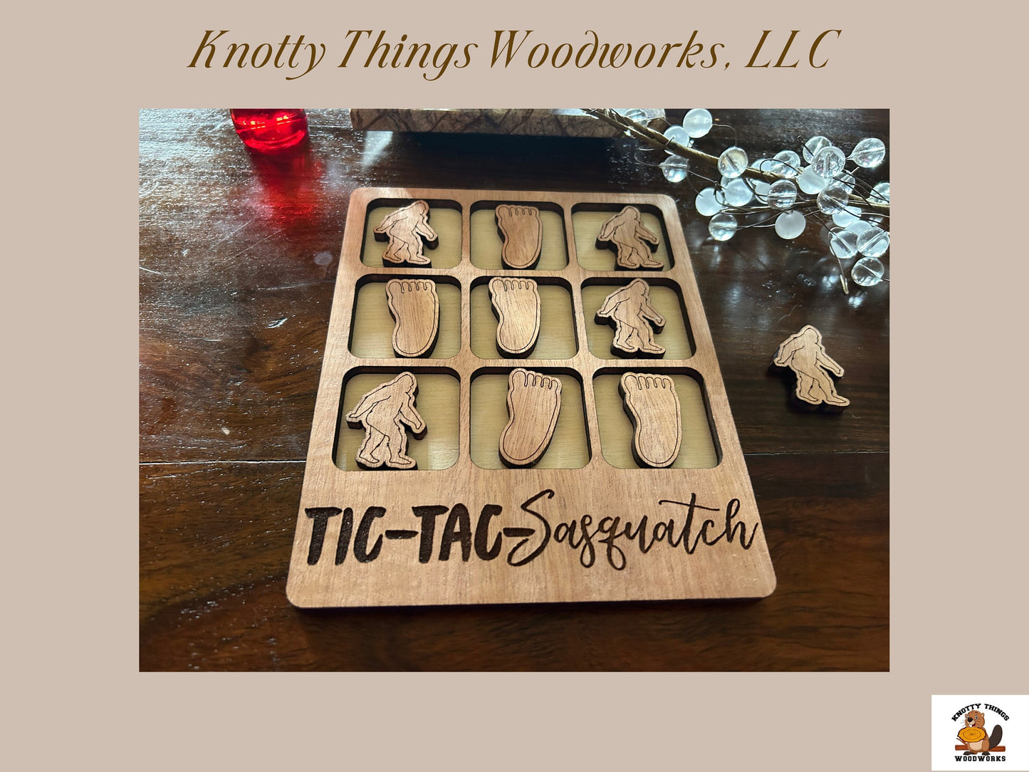 Wholesale Tic Tac Toe Board Game - Sasquatch Edition