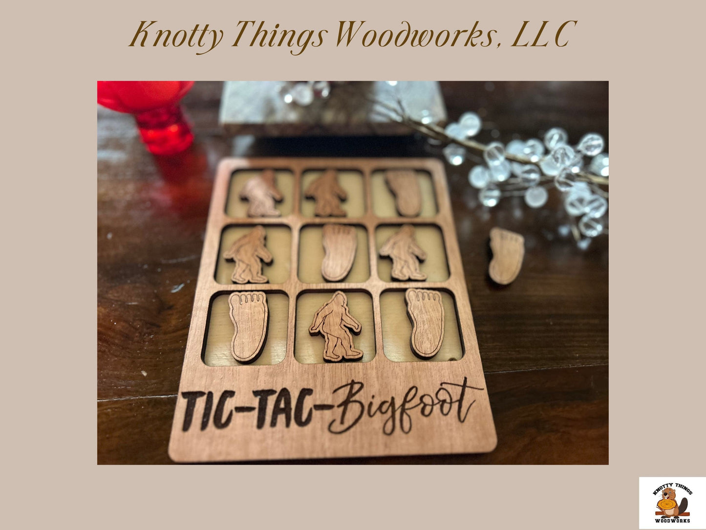 Wholesale Tic Tac Toe Board Game - Bigfoot Edition