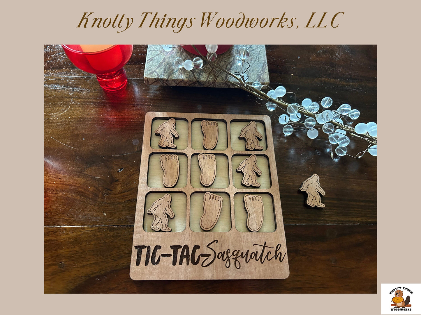 Wholesale Tic Tac Toe Board Game - Sasquatch Edition