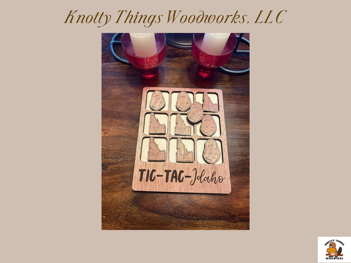 Wholesale Tic Tac Toe Board Game - Idaho Edition