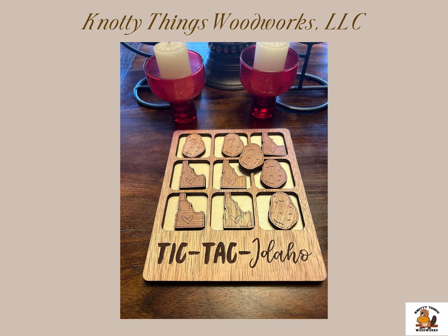 Wholesale Tic Tac Toe Board Game - Idaho Edition