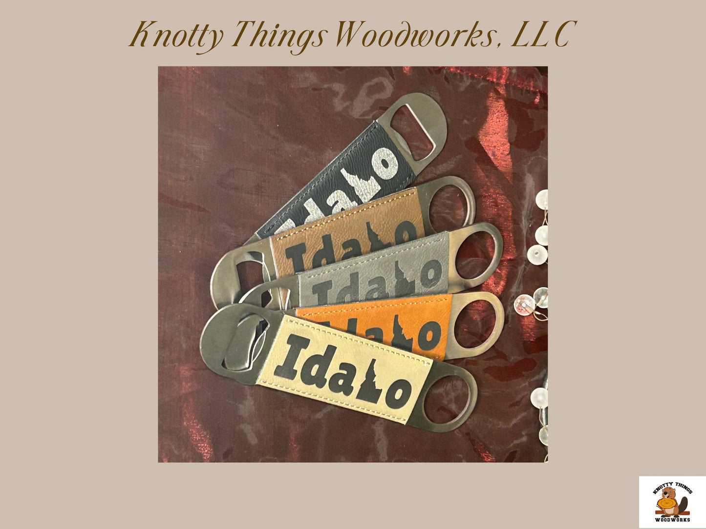 Wholesale Idaho Leatherette Beer Bottle Opener