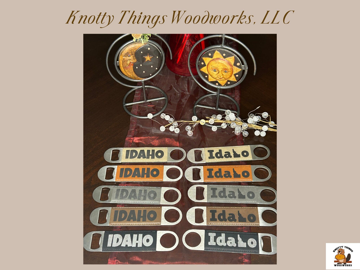 Wholesale Idaho Leatherette Beer Bottle Opener