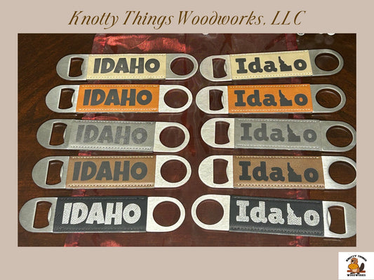 Wholesale Idaho Leatherette Beer Bottle Opener