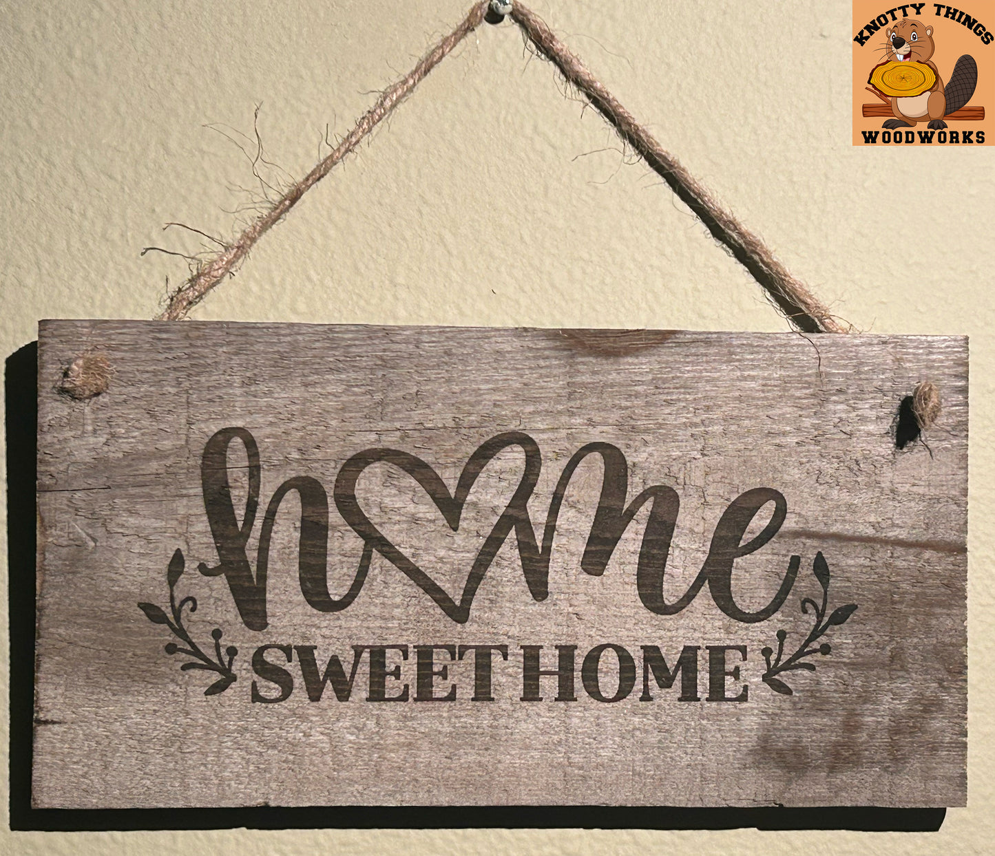 Home Sweet Home Barn Wood Rustic Home Decor Sign