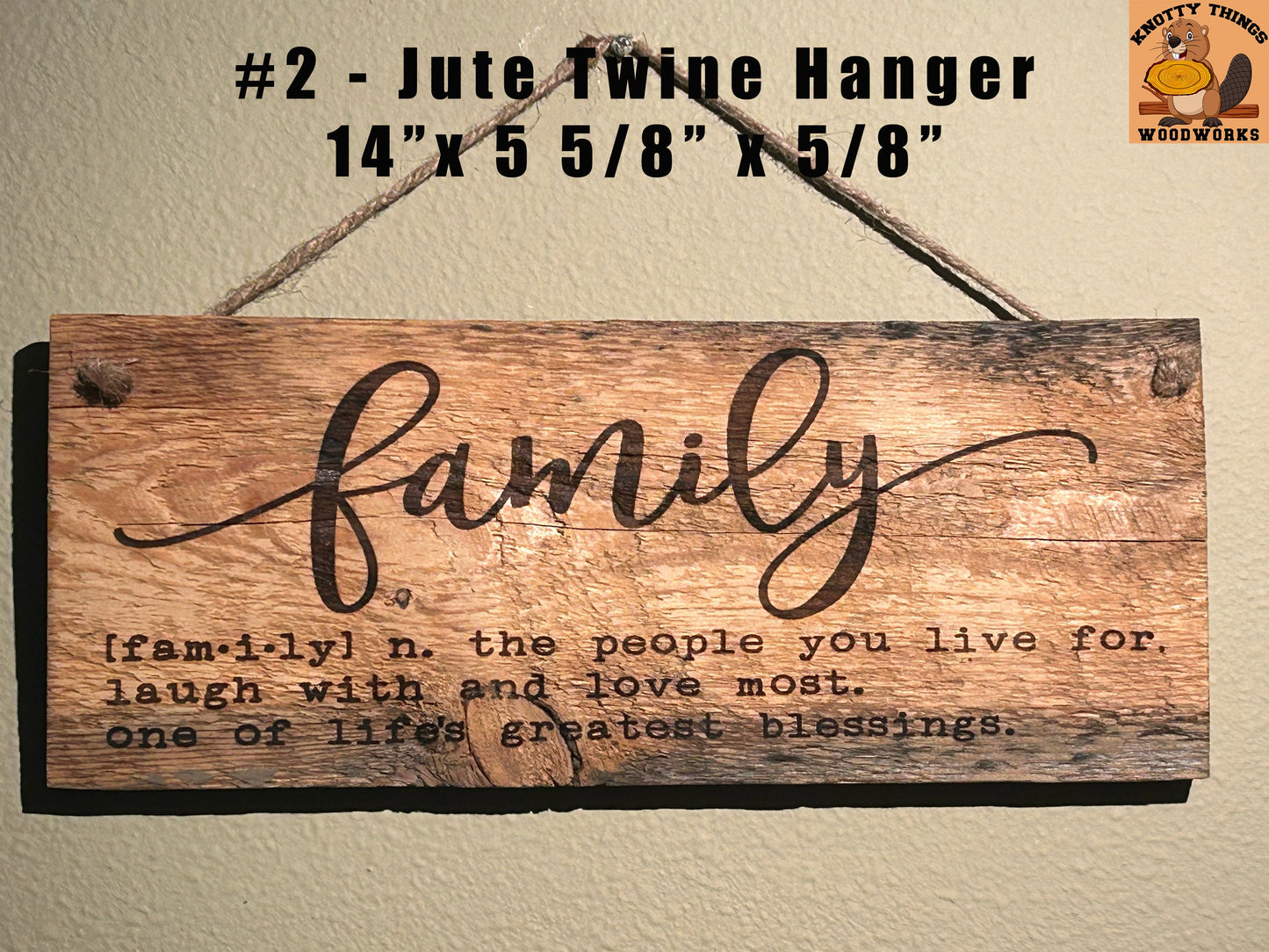 Family The People You Live For Barn Wood Rustic Home Decor Sign