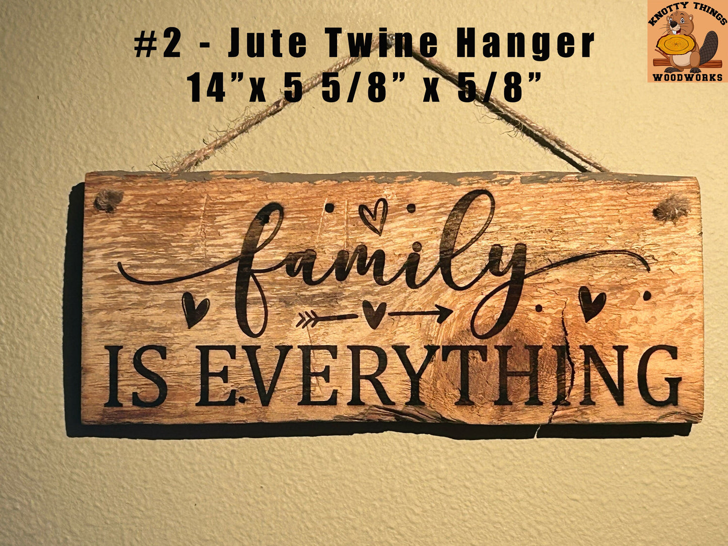 Family is Everything Barn Wood Rustic Home Decor Sign