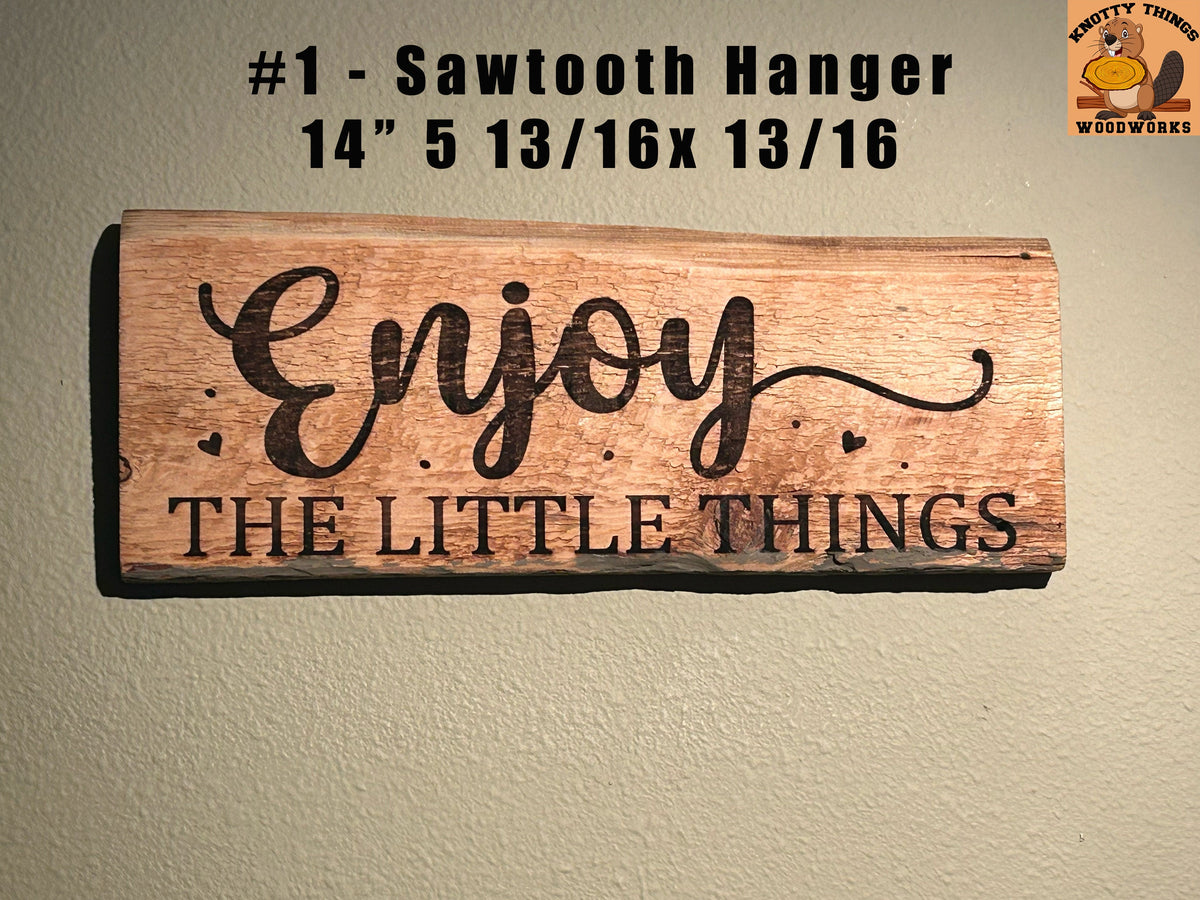 Rustic Enjoy Sign Enjoy The Little Things Barn Wood Rustic Home Decor Sign – Knotty ...