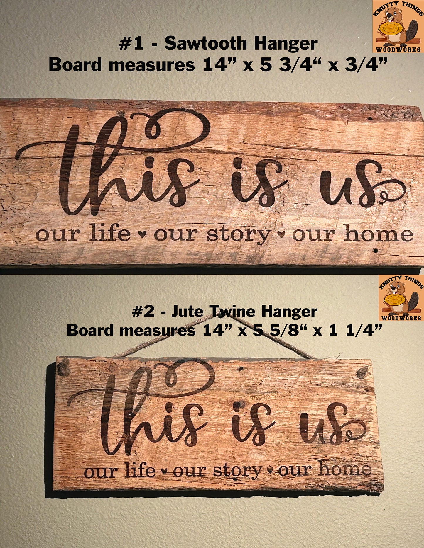 This is Us Our Life Our Story Our Home Barn Wood Rustic Home Decor Sign