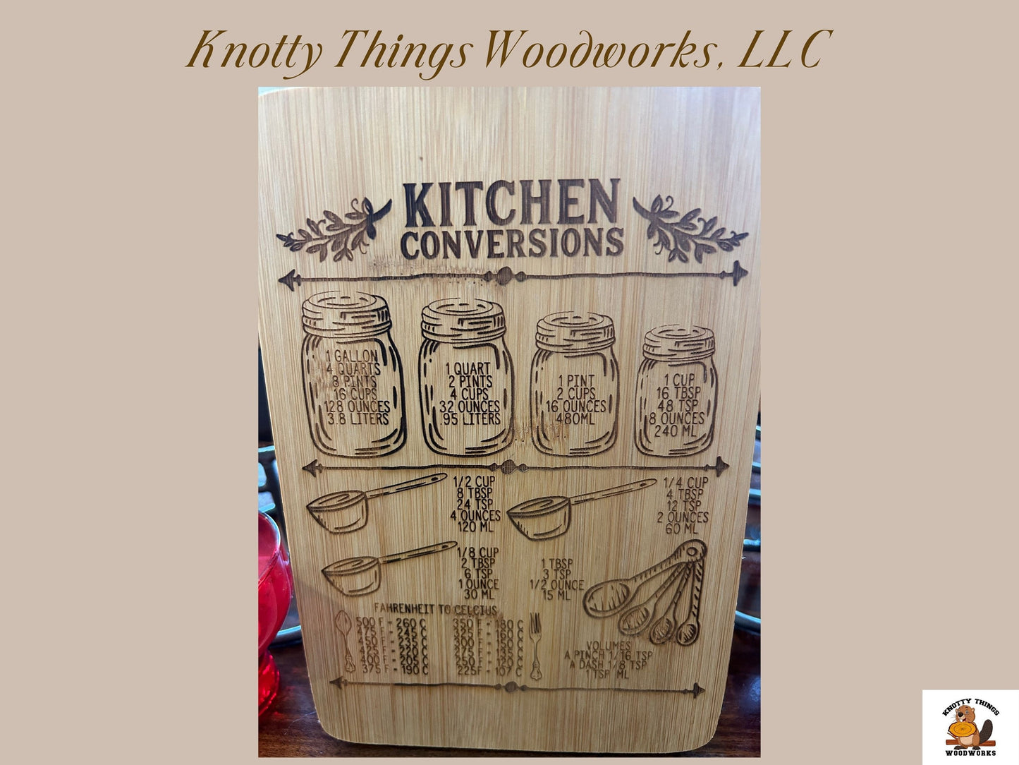 Bamboo Kitchen Conversions Cutting Board